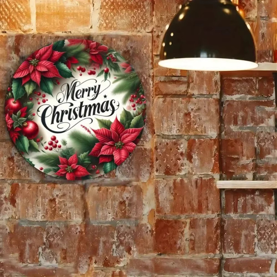 CIFBUY Wandkunst aus Metall Weihnachtskranz zur Wandmontage B: 20,0 cm, H: 20,0 cm, T: 20,0 cm - Bild 5