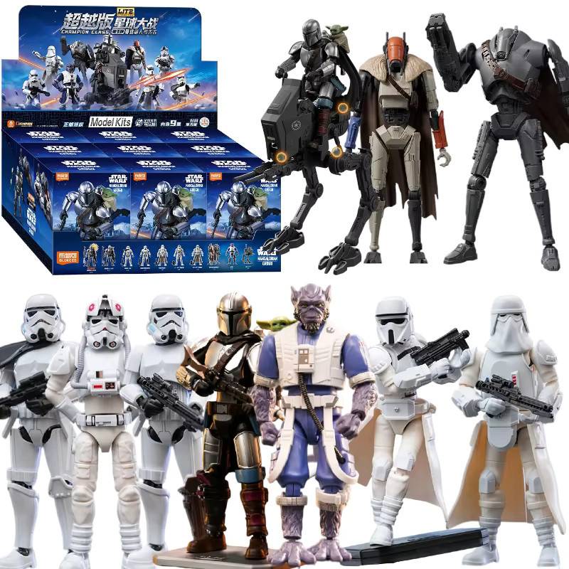 BLOKEES Star Wars Lite Mandalorian Actionfigur, 9-teiliges Set - Bild 2