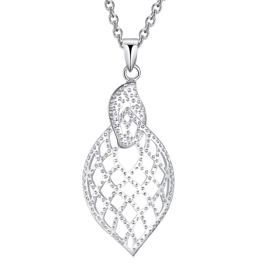 SAY Halskette 925 Silber, Blätter-Anhänger, Zirkonia, Damen - Bild 2