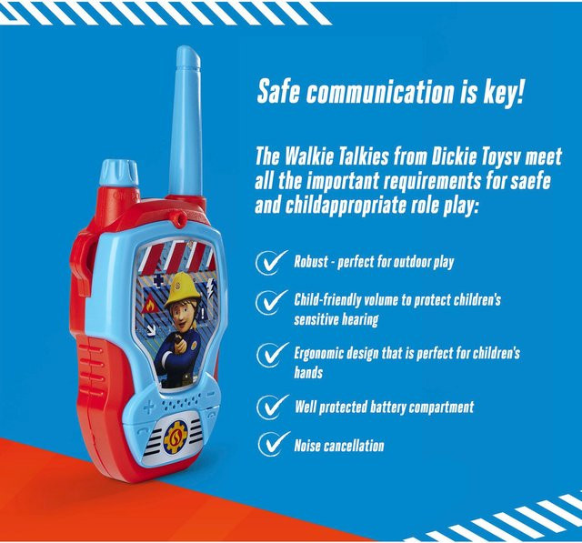 Dickie Toys Feuerwehrmann Sam Walkie Talkie, ab 3 Jahre - Bild 1
