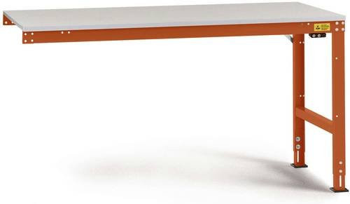 Manuflex LU6088.2001 ESD Universal Anbautisch mit Melaminplatte, Höhe: 76,3-87,3 cm, Breite: 175 cm, Tiefe: 80 cm - Bild 1