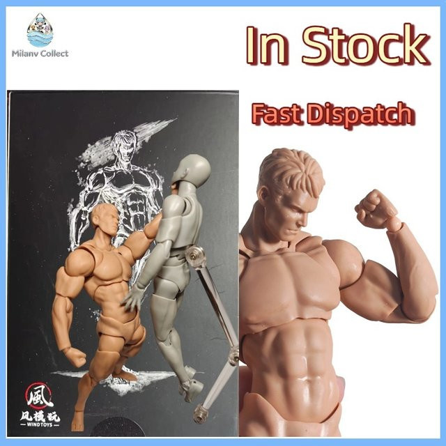 Wind Toys Männliche Muskulöse Figur, Actionfigur, 1/12 Modell, 16cm - Bild 1