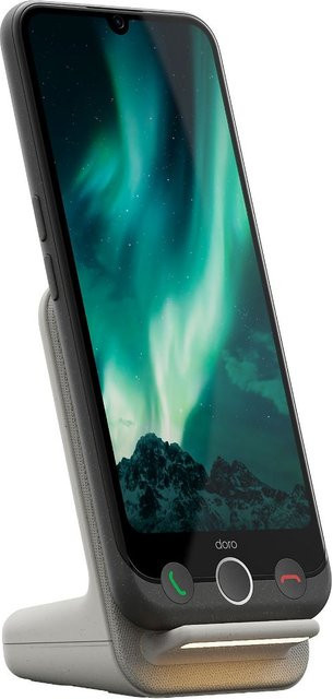 Doro Aurora A30 Smartphone 128 GB 4G LTE in Graphit mit Wireless Charger Stand - Bild 2