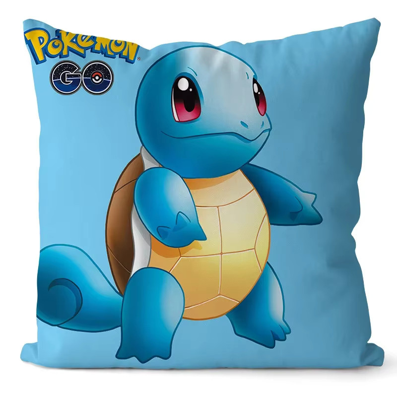 Pokemon Anime Kissenbezug mit Pikachu, Squirtle und Bulbasaur, B/B/H: 45 x 45 x 0 cm - Bild 2