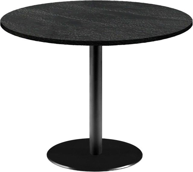 RestooTab Tisch Rome XL rund, schwarz, Durchmesser: 120 cm, Höhe: 73 cm - Bild 1
