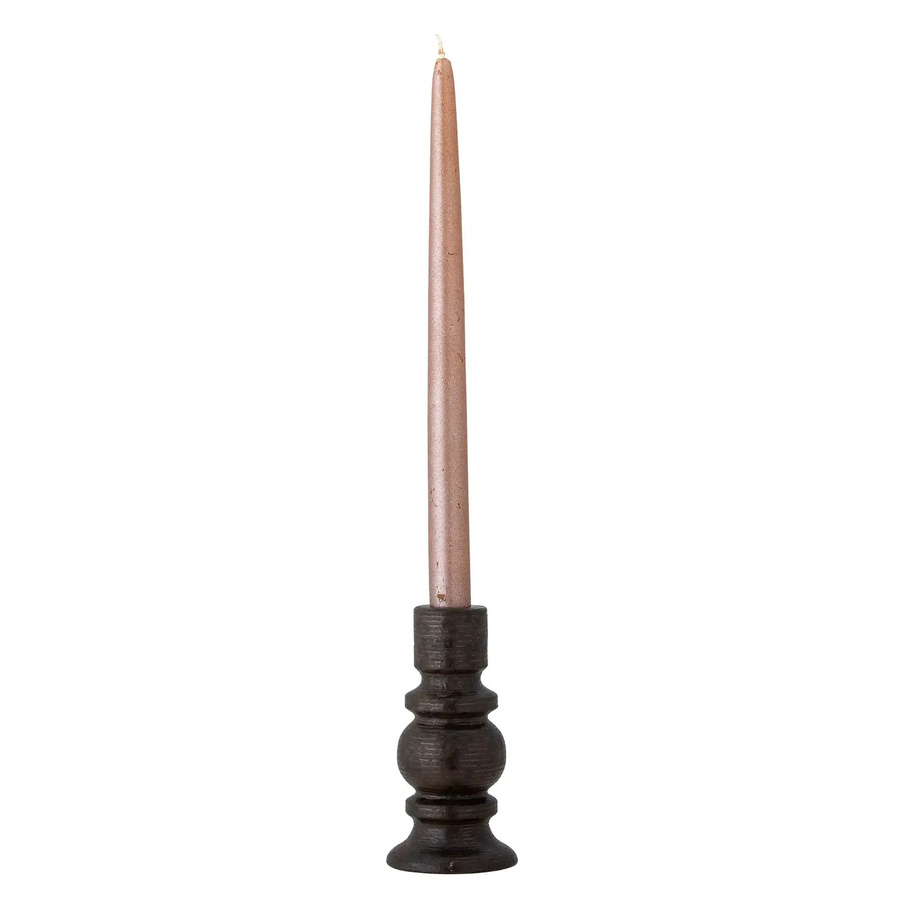 Bloomingville Kerzenhalter Hui aus Keramik in Schwarz, Höhe: 14 cm - Bild 1