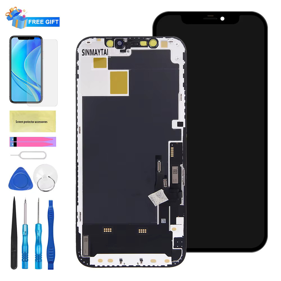 JK OLED-Display mit 3D-Touchscreen-Digitizer-Baugruppe als LCD-Ersatz für iPhone 12 Pro, Farbe: Schwarz, kompatibel mit A2407, A2403, A2172, A2341 - Bild 5