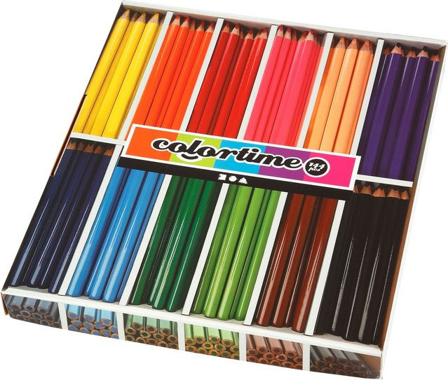 Colortime XXL Jumbo Buntstifte in Mehrfarbig mit 5 mm Mine - Bild 1