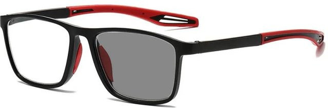 NAPAGE Lesebrille Square, Vollrand, Unisex, grau, photochrome - Bild 1