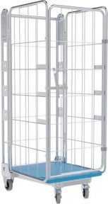 HMH nestainer Transportwagen 1630 KU blau verzinkt B: 73,0 cm, T: 84,5 cm, H: 9,0 cm - Bild 1