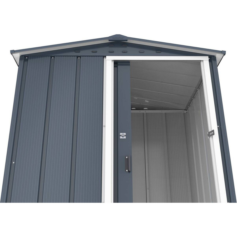 Duramax Metall-Gerätehaus mit Schiebetür in Anthrazit-Weiß - Bild 3