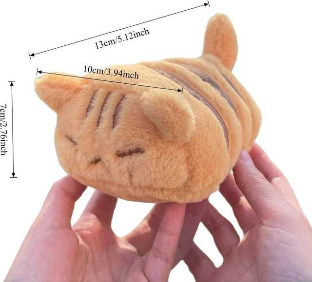 Yiran toy Katzen-Stofftier, orangefarben, Plüsch / Textil - Bild 1