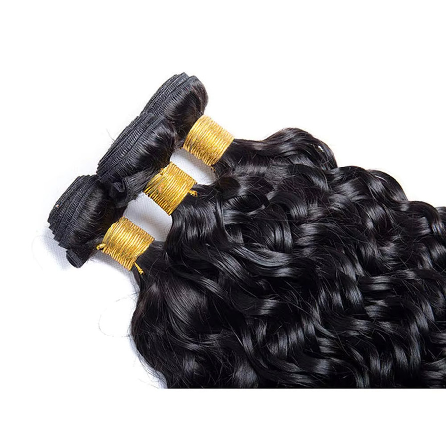 Deep Wave Echthaar-Bündel, brasilianisches Rohhaar, lockig, Damen - Bild 2