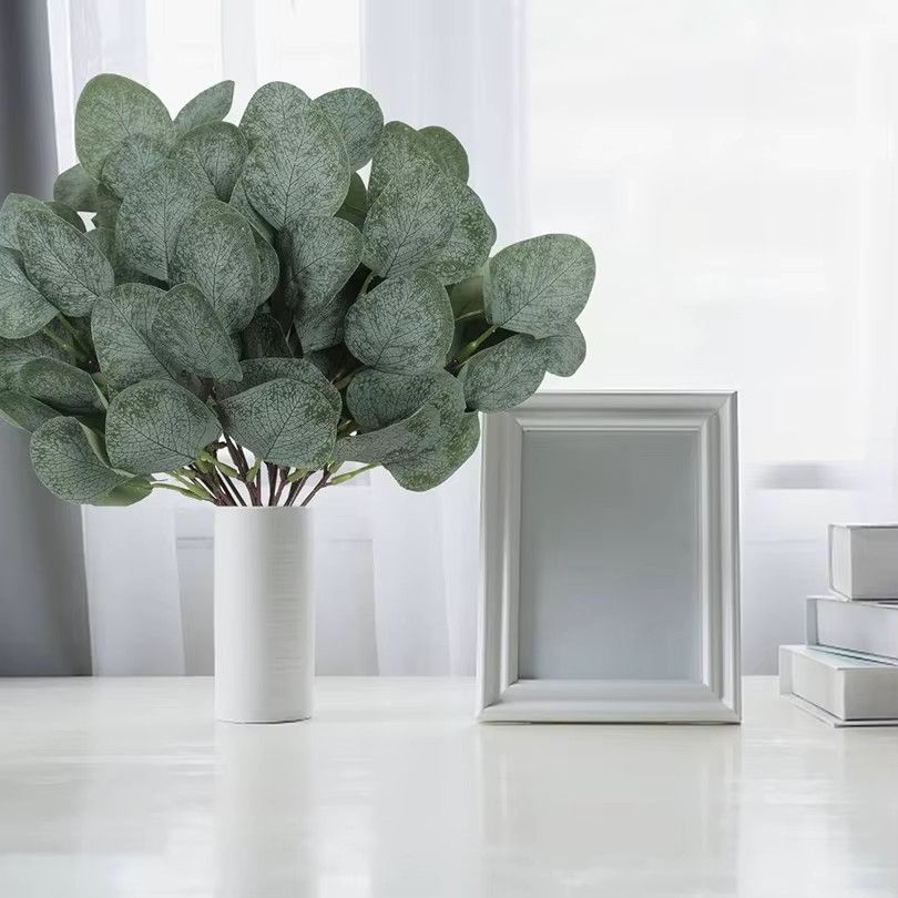 TTCY Künstliche Eukalyptus Zweige in Grün für Hochzeit, Party und DIY Dekoration, 5 oder 10 Stück - Bild 3