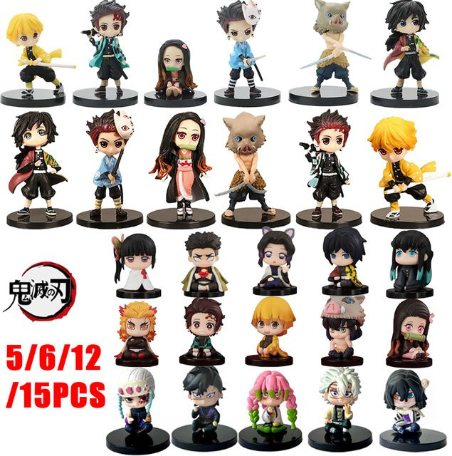Q Posket Demon Slayer, Mini-Figuren, Set / Bundle, Bunt / Mehrfarbig - Bild 1
