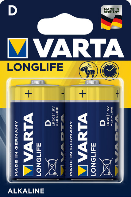 Varta LONGLIFE D Batterien im 2er Blister, Multicolor - Bild 1