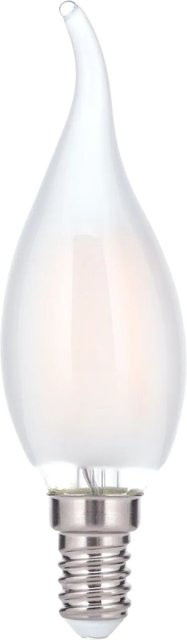 Orion Leuchten LED-Windstoßkerze dimmbar E14 4,5W Warmweiß Matt Weiß - Bild 1