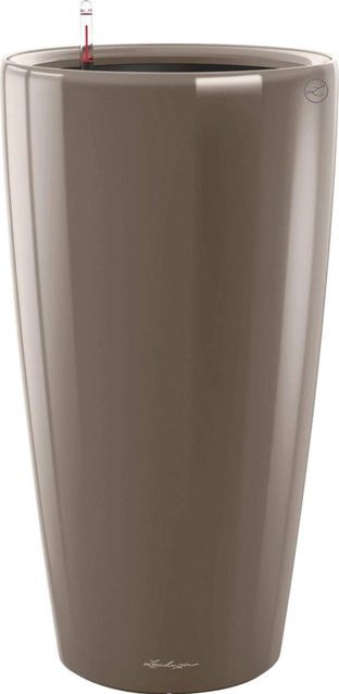 Lechuza Pflanzgefäß Rondo Premium in Taupe Hochglanz, Durchmesser: 40 cm, Höhe: 75 cm - Bild 1