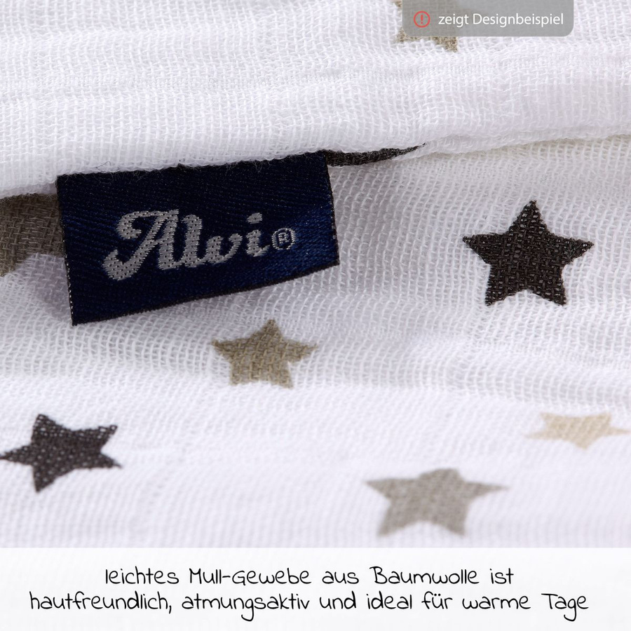 Alvi Sommer-Schlafsack aus Mull in Light Pink für Babys, Größe 110 cm - Bild 1