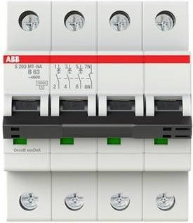 ABB S203MT-B63NA Sicherungsautomat 63A 400V MCB in Weiß - Bild 1