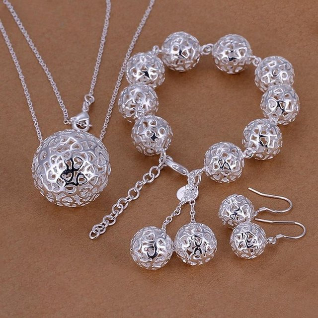Allbestart Schmuck-Set 925 Silber, Damen - Bild 1