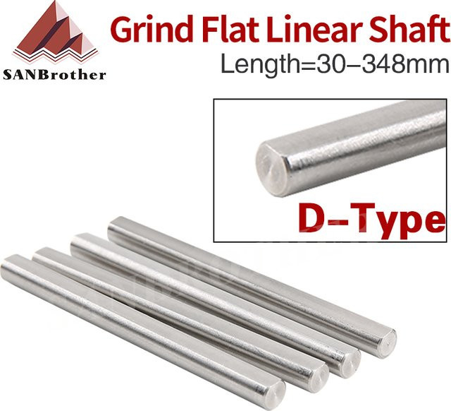 Brother Stahlstange D-Typ-Schaft für 3D-Drucker, Durchmesser: 5 mm, Farbe: Silber - Bild 1