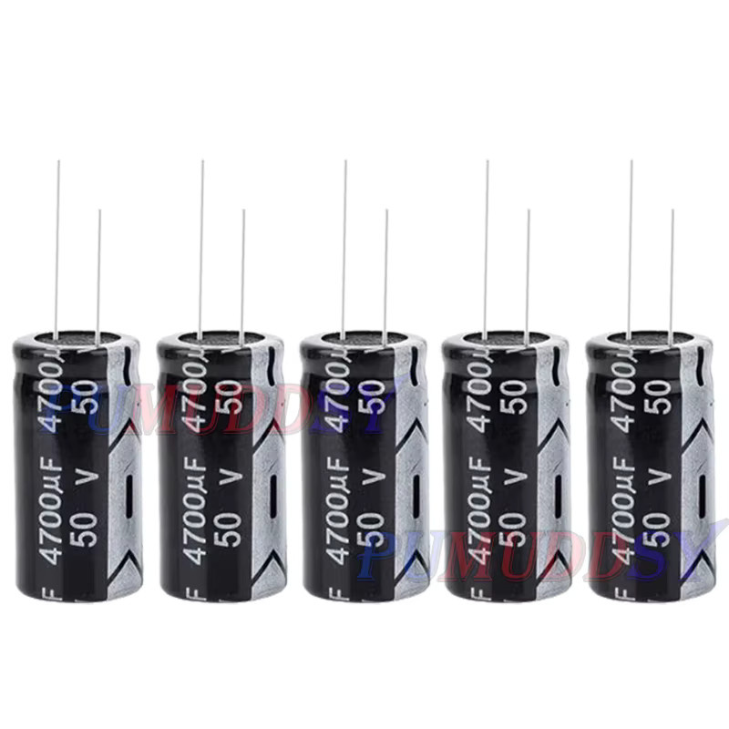PUMUDDSY Aluminium-Elektrolytkondensator in Schwarz mit verschiedenen Spannungen von 10 V bis 63 V und Kapazitäten von 2,2 µF bis 10000 µF - Bild 2