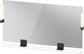 Duravit Sivida LED-Badspiegel in Weiß mit Touch-Funktion und Dimmfunktion, B: 133 cm, H: 65 cm, T: 3,6 cm - Bild 1