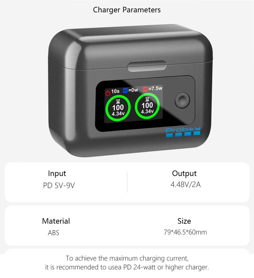 Insta360 Ersatzakku mit Schnellladebox für die Insta360 X5 Action-Kamera, 2850 mAh, Schwarz - Bild 5