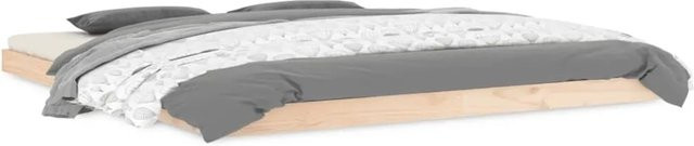 vidaXL Massivholzbett aus Kiefernholz in Braun, B/T/H: 180 x 200 cm - Bild 1
