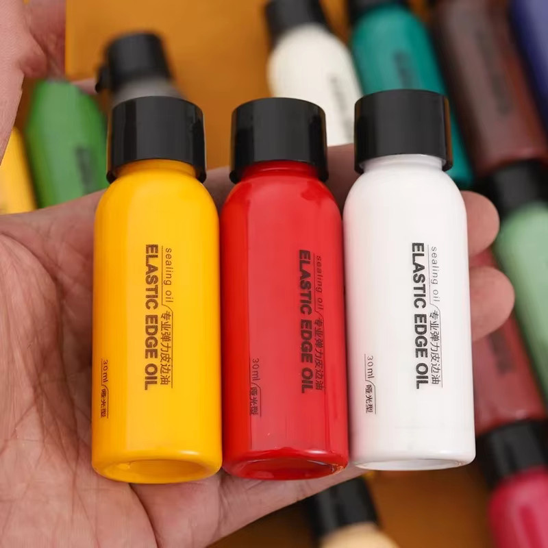 24 Farben Professionelle Lederrandfarbe Ölfarbe für Lederfinish und Schuhkanten DIY Handwerk Zubehör Multicolour - Bild 4