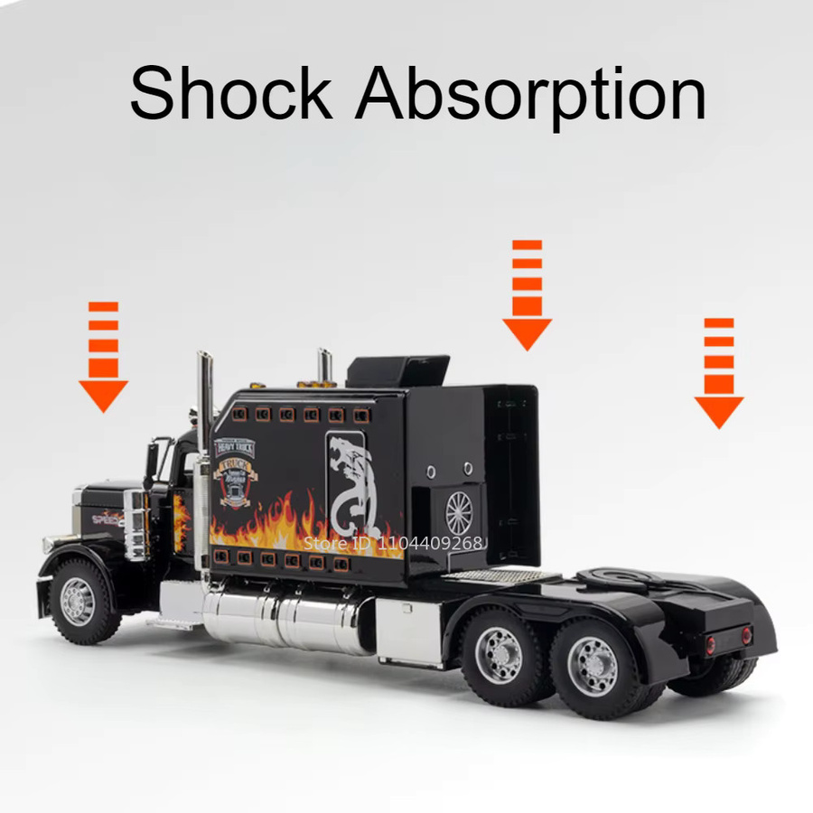 RMZ city Peterbilt 389 LKW-Spielzeug, Gehtraktor, 1:24, Metall, Licht und Sound - Bild 3