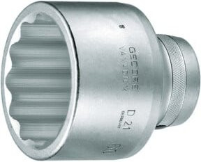 Gedore Steckschlüsseleinsatz D 21 60 mit 1 Zoll UD-Profil, Farbe Silber, aus Chrom-Vanadium-Stahl, Höhe: 60 mm - Bild 1