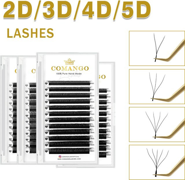CoMango Wimpernverlängerungen, Black, Natürlich, Unisex - Bild 1