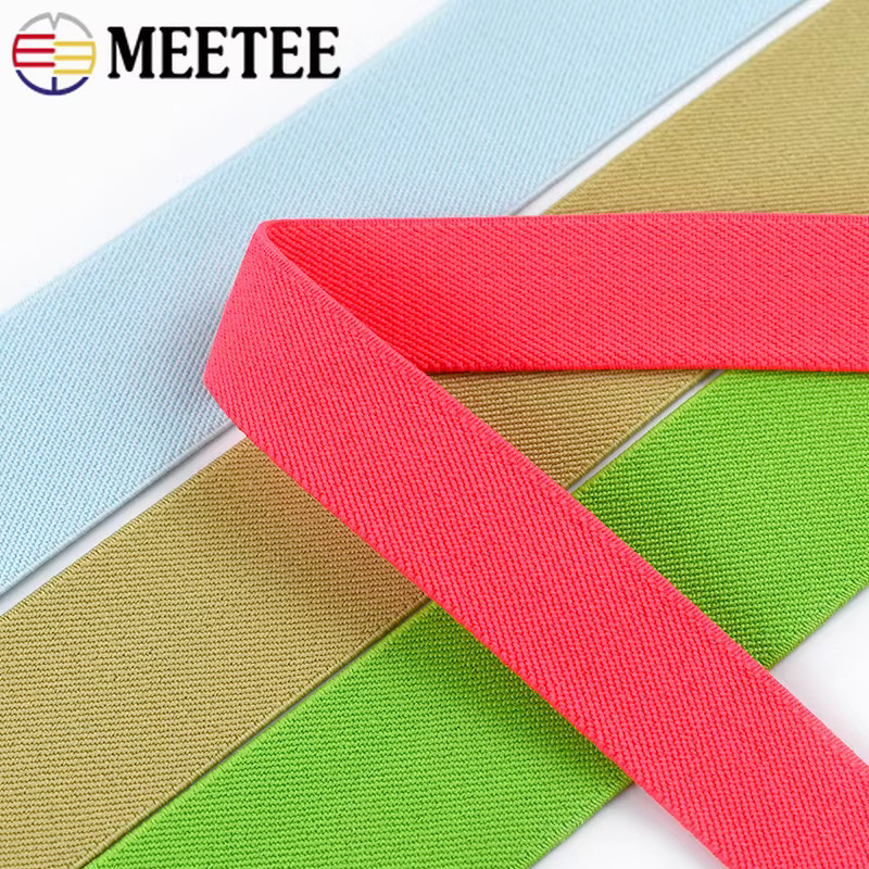 Meetee Elastisches Gummi-Stretch-Gurtband in Mehrfarbig für Nähen und DIY-Kleidungszubehör - Bild 5