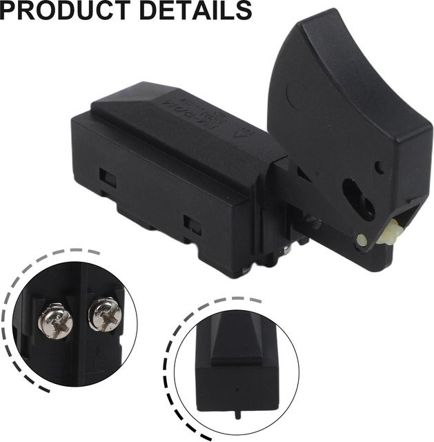 Vibratite Auslöseschalter für Kreissäge 23-66-2635 in Schwarz, kompatibel mit 2730-20, 2730-21, 2731-21, 2731-22 und 2631-20 Aluminium Säge - Bild 1