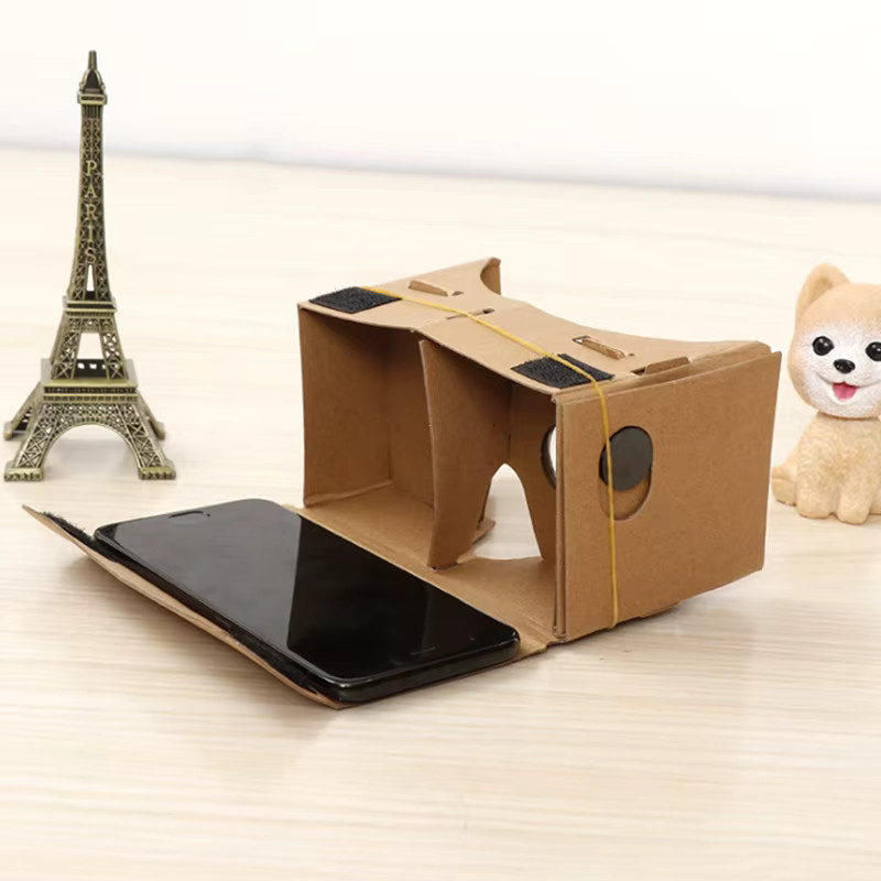 Google Cardboard VR Headset 3D-Brille für Android-Smartphones in Braun - Bild 2
