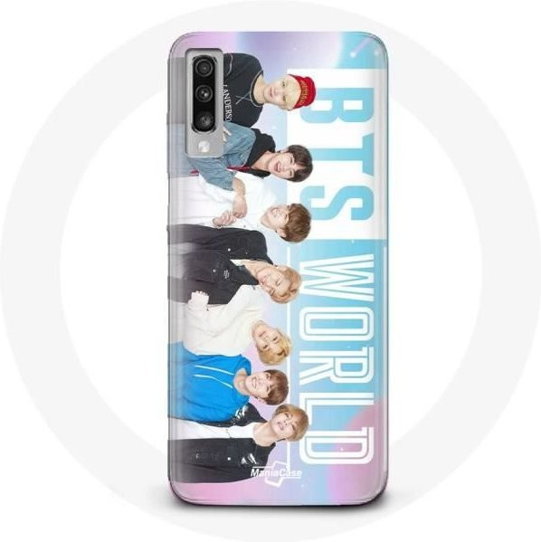 Samsung Galaxy A50 Handyhülle BTS Bangtan Boys World Design in Schwarz und Multicolour - Bild 1