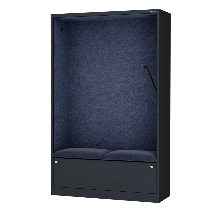 JAN NOWAK Büroschrank SALLY MentalBox mit Gesprächsplatz als akustische Ruhezone in Navy Blue und Anthrazit - Bild 2
