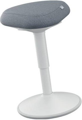 Ergonomischer Sitzhocker Leitz Ergo Active in Hellgrau mit Schaumpolsterung und Tragegriff - Bild 1