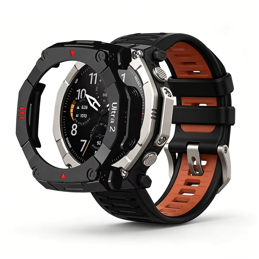 CHIICSMART Schutzhülle für Amazfit T-Rex Ultra 2, PC, Schwarz, Unisex - Bild 2