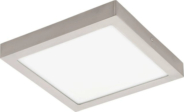 EGLO connect LED-Aufbauleuchte FUEVA-C quadratisch in Nickel matt, dimmbar mit RGBW-Leuchtmittel, B/T/H: 30 x 30 x 4 cm - Bild 1