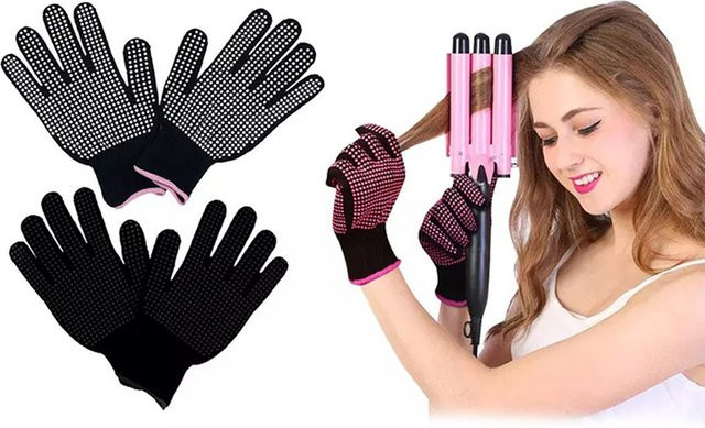 JCSYFAC Thermischer Styling Handschuh für Haarpflege und Styling, Unisex - Bild 1