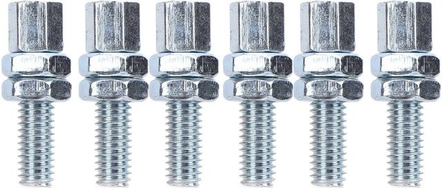 KaiSai M6 Hohlschrauben-Set aus Stahllegierung in Silber für Motorrad, ATV und Go Kart, 6 Stück - Bild 1