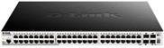 D-Link DGS-1510-52XMP Smart Managed L3 Switch mit 48 x 10/100/1000 PoE+ Ports und 4 x 10 Gigabit SFP+ Ports in Schwarz - Bild 1