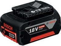 Bosch Li-Ion Akku-Pack 18V mit 5 Ah in Schwarz-Rot - Bild 1