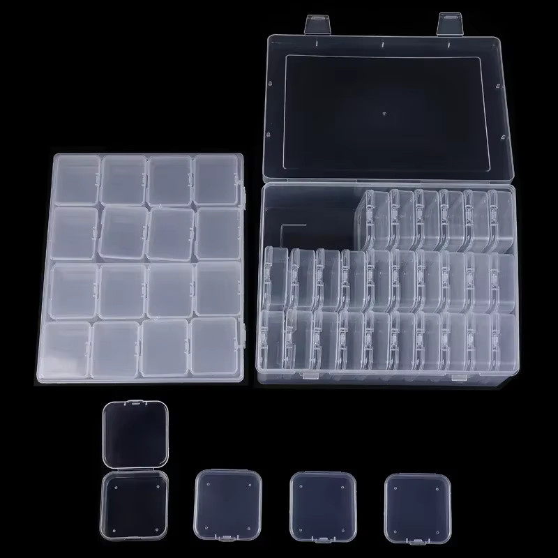Aufbewahrungsbox Kunststoff, transparent, 14/30 Fächer, Unisex - Bild 3