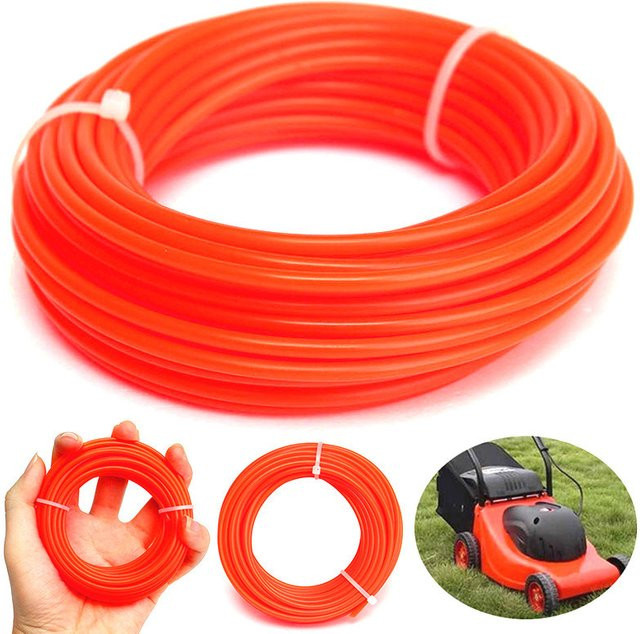 FNICEL Nylon Rasentrimmer Ersatzfaden, Stärke: 4,0 mm, Länge: 5000 mm - Bild 1