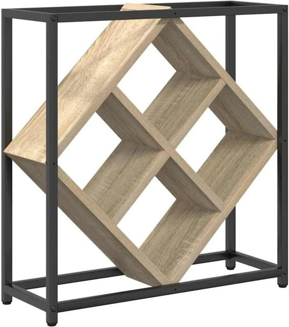 vidaXL Weinregal Sonoma-Eiche, modern, Holzwerkstoff, B/T/H: 51 x 18 x 52,5 cm - Bild 1