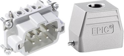 LAPP Steckverbinder-Set EPIC KIT H-BE 6 in Grau mit PE-Schrauben - Bild 1
